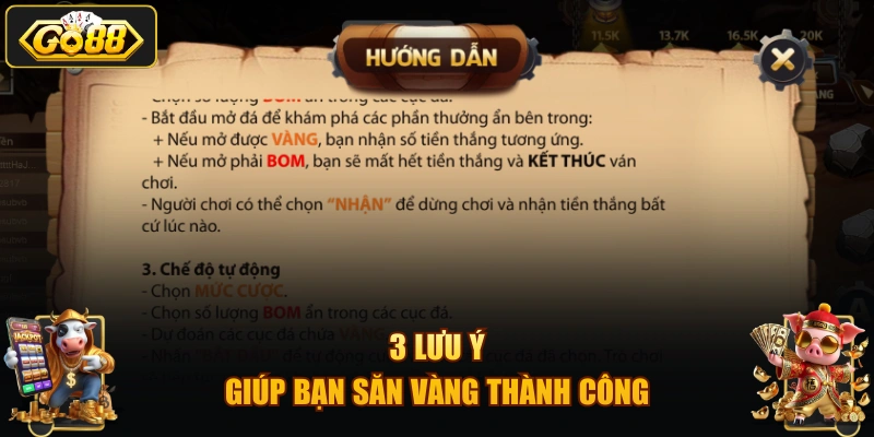3 lưu ý giúp bạn săn vàng thành công