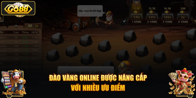 Đào Vàng online được nâng cấp với nhiều ưu điểm