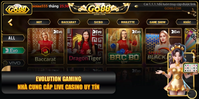 Evolution Gaming - Nhà Cung Cấp Live Casino Uy Tín