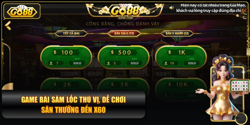 Game Bài Sâm Lốc Thú Vị, Dễ Chơi & Săn Thưởng Đến X60